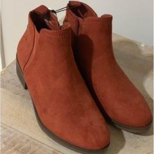 NWT Walmart Suede Booties. Perfect condition.